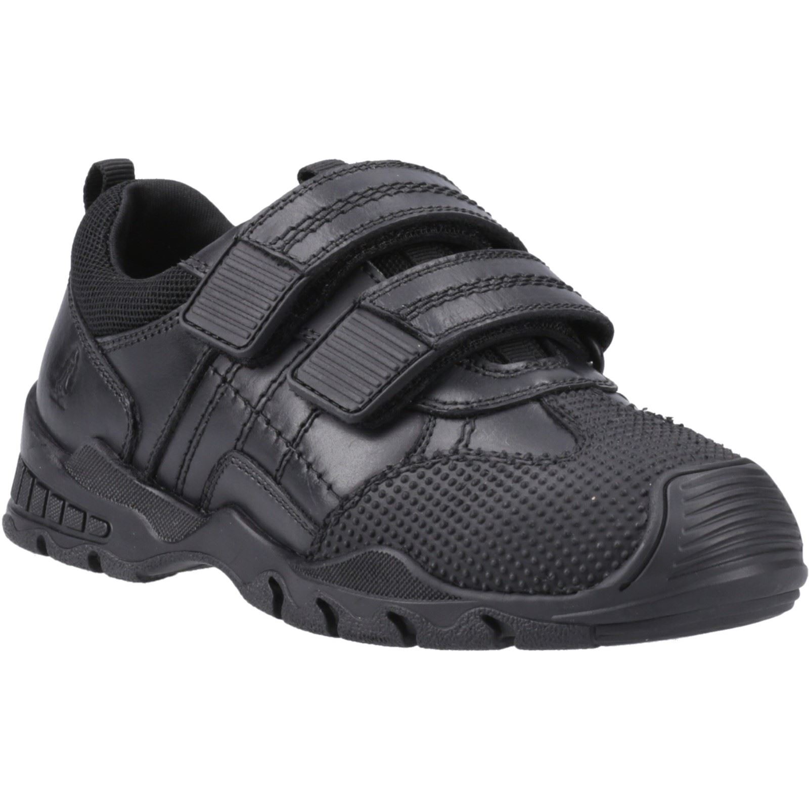 Hush Puppies Tristen Lederslipper In Schwarz Für Jungen Image