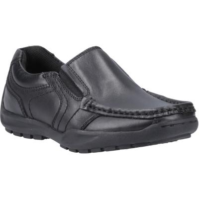 Hush Puppies Morgan Lederslipper In Schwarz Für Jungen Image