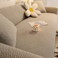 Housse de canapé pour salon épais Jacquard élastique tout compris housse de canapé extensible en forme de L housse de canapé d'angle 1/2/3/4 places