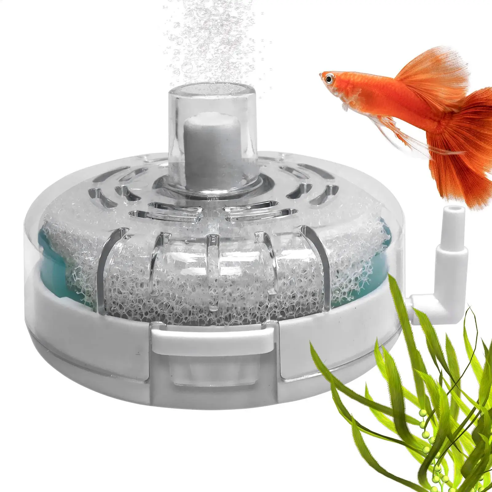 Aquariumfilter, kleine Wassertankpumpe, fortschrittliches Filtersystem, Belüfter für Terrarium, Teich, Schildkröte, Salzwasser Image