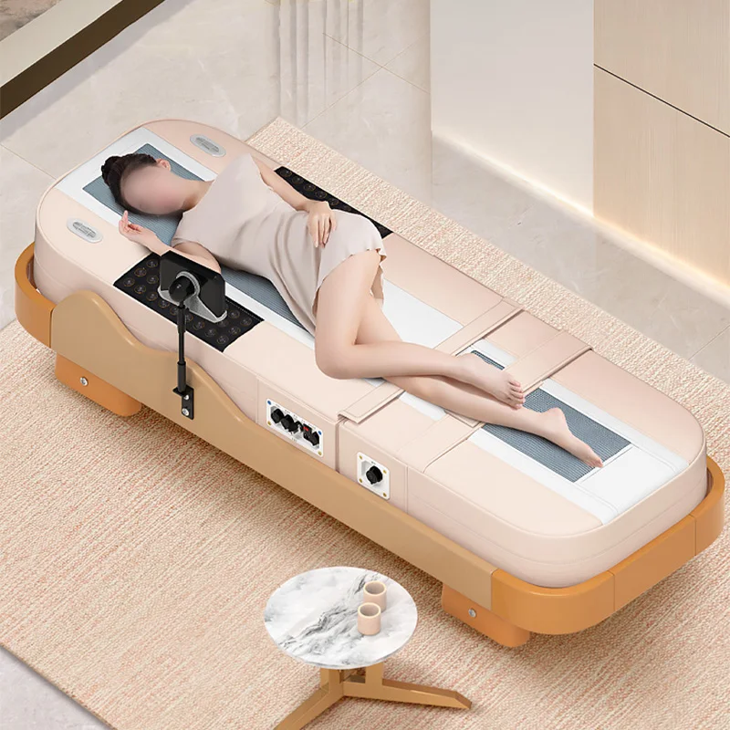 Therapiebett 4D Sprachgesteuertes Jade-Massagebett Warmer Körper Intelligentes multifunktionales elektrisches Massagebett für die Gesundheit zu Hause Schönheit Image