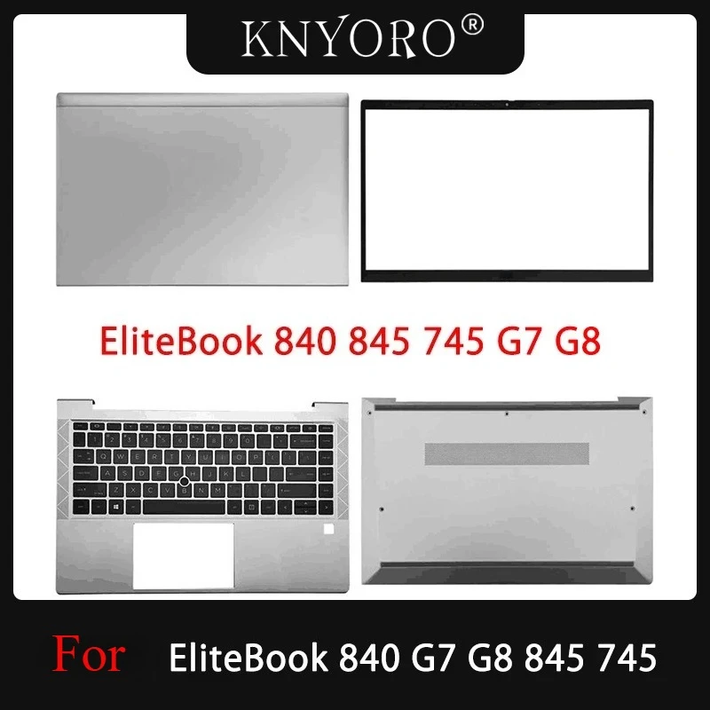Neue Original Für EliteBook 840 G7 G8 845 745 Laptop LCD Back Cover Vordere Lünette Oberen Palmrest Bottom Fall Tastatur ersetzen Image