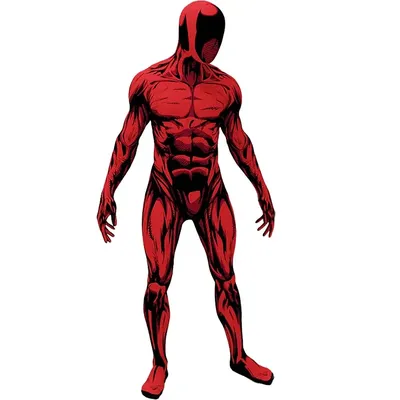 Halloween Männer Comic Scarlet Spider Cosplay Kostüm Disfraces Para Scarlet Superheld Body Zentai Overall Ohne Linsen Image