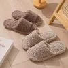 Casual Flauschigen frauen Hausschuhe Hause Luxus Designer Frau Schuhe Wohnungen Mode Fuzzy Pelz Rutschen Neue Winter Plüsch Elegante Schuhe