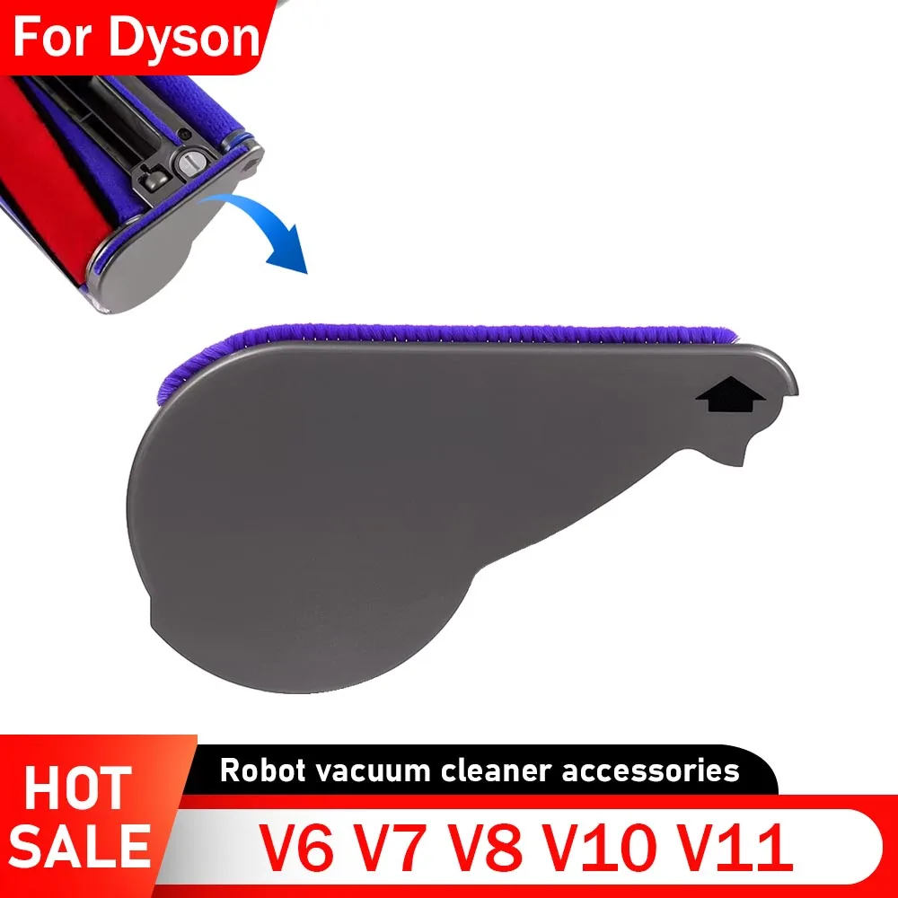 Weiche Samt Saugkopf Ersatz Seitenabdeckung für Dyson V6 V7 V8 V10 V11 Staubsauger Roller Pinsel Bar End Abdeckung Kappe Teil Image