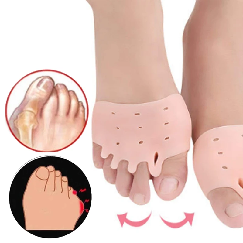 Fünf-Loch-Waben-Vorfußpolster-Zehenspreizer für Unisex-Bunion- und Hallux-Valgus-Entlastung, Bunion-Korrektor, überlappende Zehen, Fixierung Image