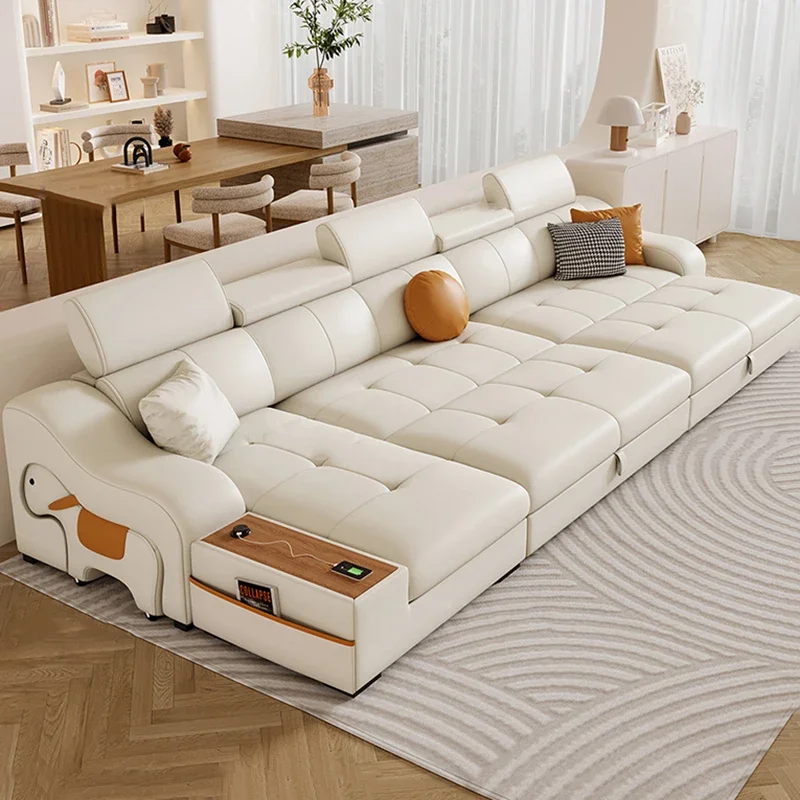 Postmoderne neue Sofas, einzigartiges, wasserdichtes, elektrisches Designer-Klappschlafsofa, moderne Luxus-Akzentservice-Hinterhofmöbel