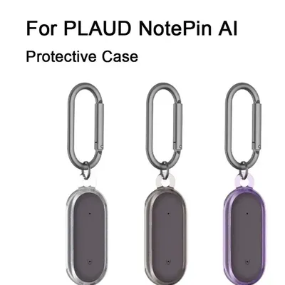 Anti-fall Voice Recorder Storage Cover Shockproof Anti-scratch Carrying Protector Case Transparent for PLAUD NotePin AI