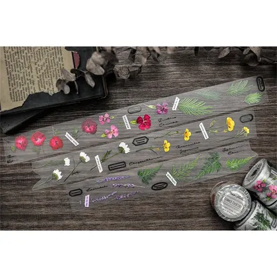 Miaostelle Vintage Summer Overture Washi PET Tape Planner DIY Card Making Scrapbooking Plan Decorative Sticker