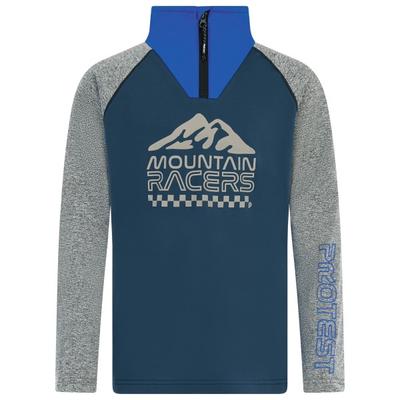 Protest - Kid's Prtdelano 1/4 Zip Active Top - Fleecepullover Gr 128 blau/grau Image