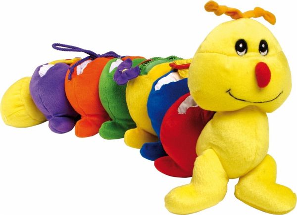 Small foot 5523 - Tausendfüßler, Motorikspielzeug, Stoff, Länge: 54cm - Legler
