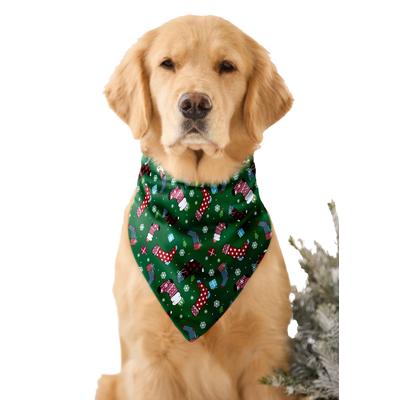Plus Size Women's Pet Scarf by Dreams & Co. in Emerald Stocking (Size S/M)