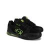 Sneaker DC SHOES "Versatile Le", Gr. 10,5(44), gelb (schwarz, lime), 50.71% Leder, 37.83% Synthetikmaterial, 11.46% Polyester, Schuhe