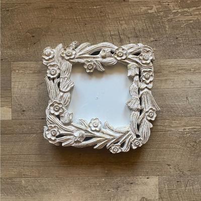 Anthropologie Accents | Anthropologie Carved Wood Frame | Color: Cream | Size: Os