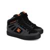 Sneaker DC SHOES "Pure High-Top EV", Kinder, Gr. 13(30,5), grau (grau, schwarz, orange), Obermaterial: Leder / Futter: Textil / Außensohle: Gummi, Schuhe