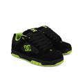 Sneaker DC SHOES "DC Coiler", Gr. 11(44,5), gelb (schwarz, lime), 42.52% Leder, 34.74% Synthetikmaterial, 22.74% Polyester, Schuhe