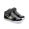 Sneaker DC SHOES "Pure High-Top EV", Kinder, Gr. 7(39), schwarz (schwarz, grau, grau), Obermaterial: Leder / Futter: Textil / Außensohle: Gummi, Schuhe