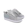 Sneaker DC SHOES "Court Graffik Se", Gr. 8,5(40), grau (grau, grau, weiß), 70.4% Leder, 29.3% Synthetikmaterial, 0.3% TPU, Schuhe