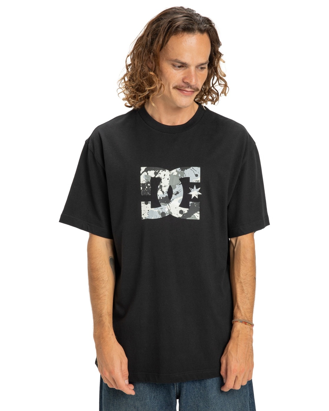 T-Shirt DC SHOES "DC Star Filled", Damen, Gr. M, schwarz, 75% Baumwolle, 25% Baumwolle, Shirts T-Shirt