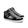 Sneaker DC SHOES "Pure High-Top", Gr. 6,5(38,5), gelb (schwarz, lime), Leder-, Nubukleder- und/oder Wildlederobermaterial Mesh-Futter Mit Schaumstoff gepolsterte Zunge und Einstieg für mehr Komfort und Support Wrap Cupsole Konstruktion Abriebfeste...