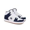 Sneaker DC SHOES "Manteca 4 Hi", Kinder, Gr. 13,5(31), blau (weiß, navy), Obermaterial: Leder (Kuh) / Futter: Textil / Außensohle: Gummi, Schuhe