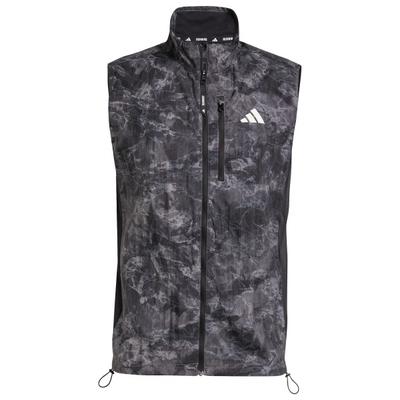adidas - Own The Run Spray Dye Vest - Laufweste Gr M grau