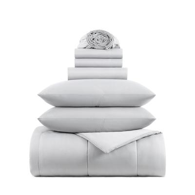 Arkwright Home Family Essentials Bed in Bag 7PC - Full/Queen - Grey (P-BIAB-FQ-GY) 1/EA Sheet Sets