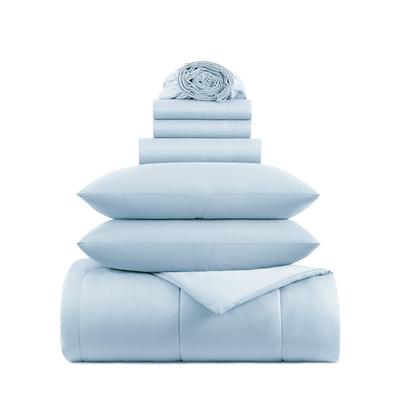 Arkwright Home Family Essentials Bed in Bag 7PC - King - Blue (P-BIAB-KG-BL) 1/EA Sheet Sets