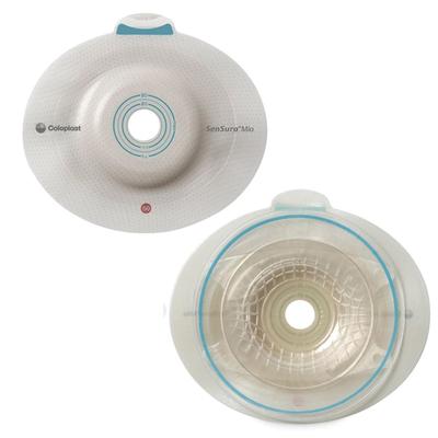 SenSura Mio Click Ostomy Barrier Trim to Fit, Extended Wear Elastic Adhesive 60 mm Flange Blue Code System 15 to 40 mm Opening (995791_BX) 5/BX SenSur