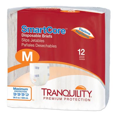 Tranquility SmartCore Unisex Adult Incontinence Brief Medium Disposable Heavy Absorbency (801661_CS) 96/CS Tranquility SmartCore™ Adult Incontinence U