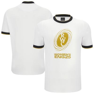 Fan-T-Shirt zur Rugby-Weltmeisterschaft 2025 für Damen – Weiß – Junior Image