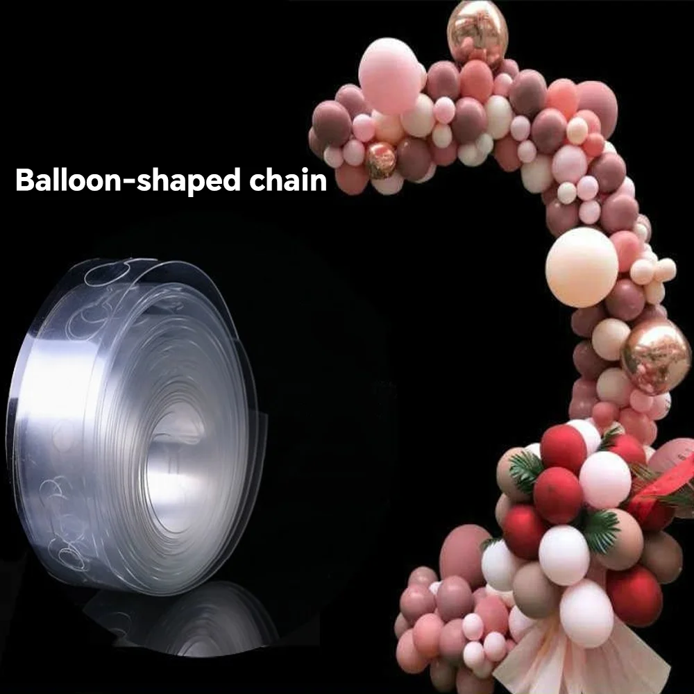 Ballonkette Ballon Aufkleber Kleber Punkt Doppelloch Modellierung Geburtstag Hochzeit Party DIY Dekor Zubehör Zubehör Image