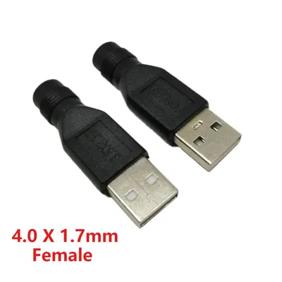 1PCS DC 4,0*1,7mm Weibliche Jack Zu USB Stecker Jack Adapter Versorgung Konverter Smartphone Tablet Ladegerät konverter