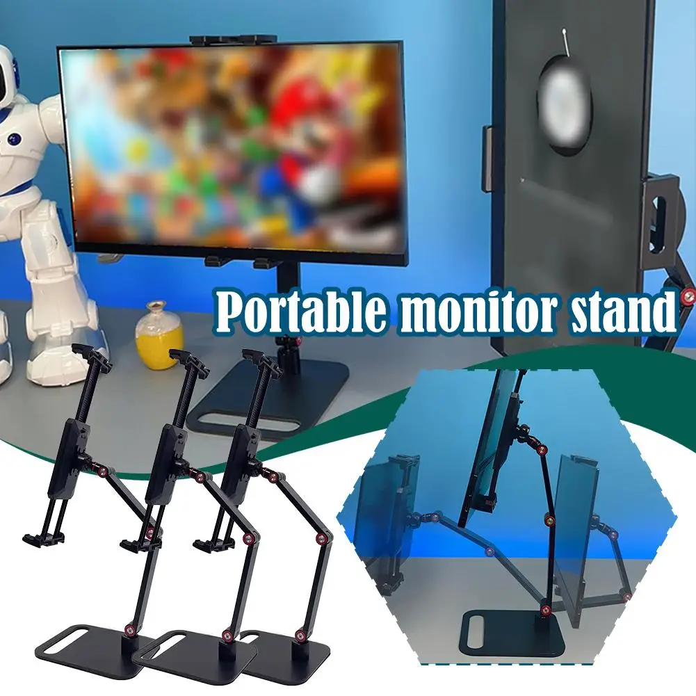 Tragbare Monitor Stand Bildschirm Basis 18,5-zoll Tragbare Bildschirm Bildschirm Erweiterung Universal Sekundäre Tablet Externe V0F4 Image