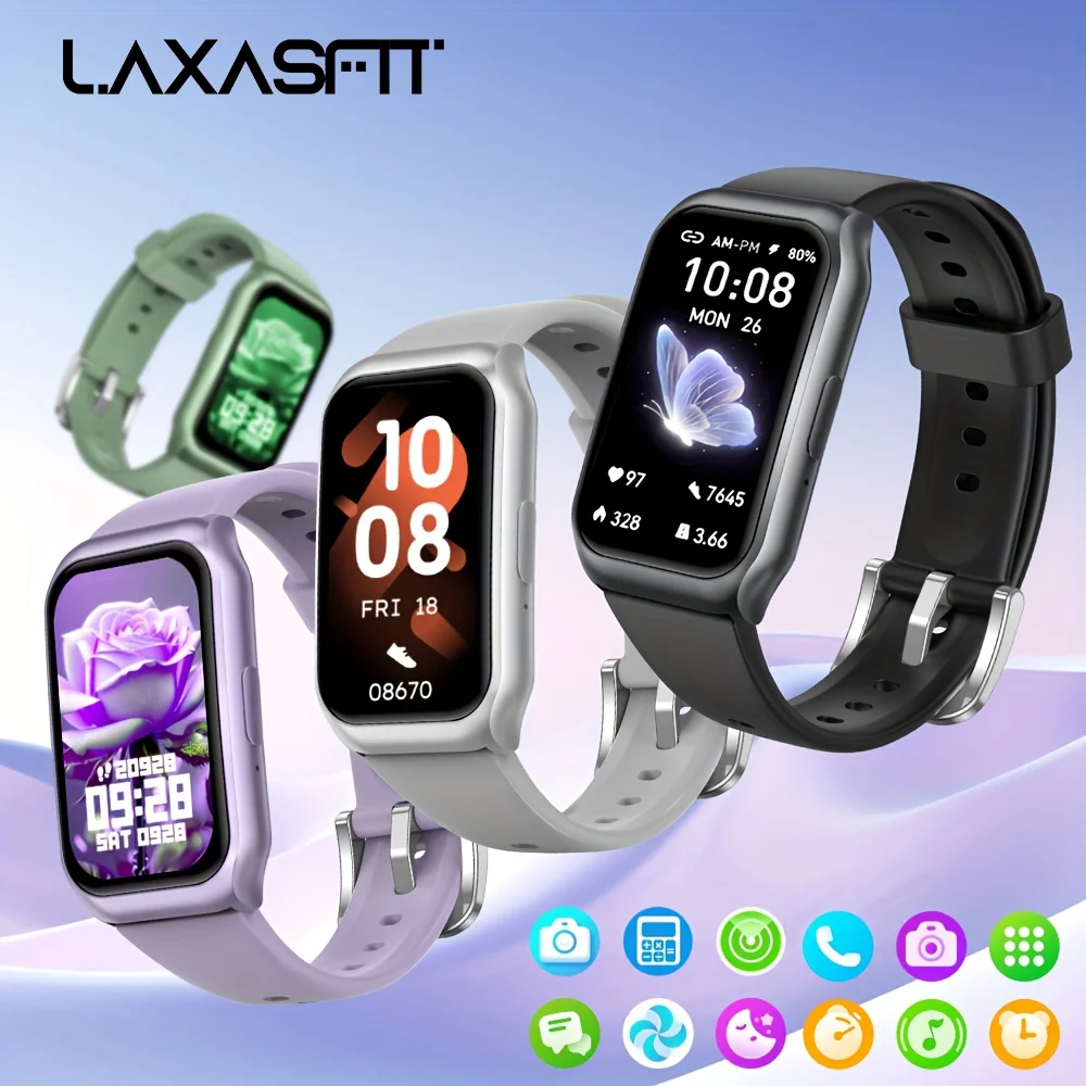 LAXASFIT Smart Watch Frauen Männer Bluetooth Verbindung Handy Musik Fitness Sport Armband Schlaf Monitor Smartwatch Frauen Image