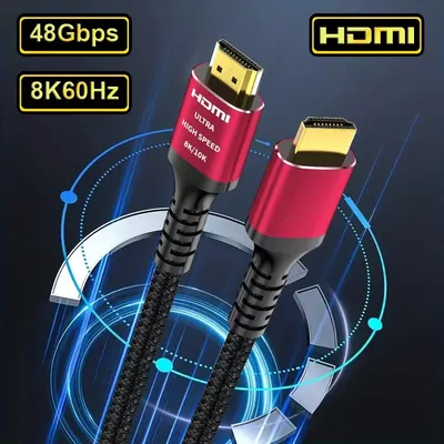 MIZIQIER Lange 8K HDMI 21 Kabel 48 Gbit/s Ultra High Speed geflochtene Kabel 4K120 Hz 8K60 Hz für Roku TV PS5 PS4 HDTV RTX 3080 3090