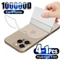 4-1 pezzi pellicola idrogel posteriore per iPhone 16 15 17 Pro Max 13 14 12 11 XS XR 7 8 Plus protezione schermo morbida e trasparente accessori per telefoni