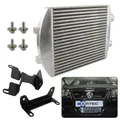 Intercooler montato sul davanti per Skoda Fabia Seat VRS 1.9 PD130 Ibiza Mk4 1.8T/VW Polo GTI 1.8T Modelli TDI Nero/Argento