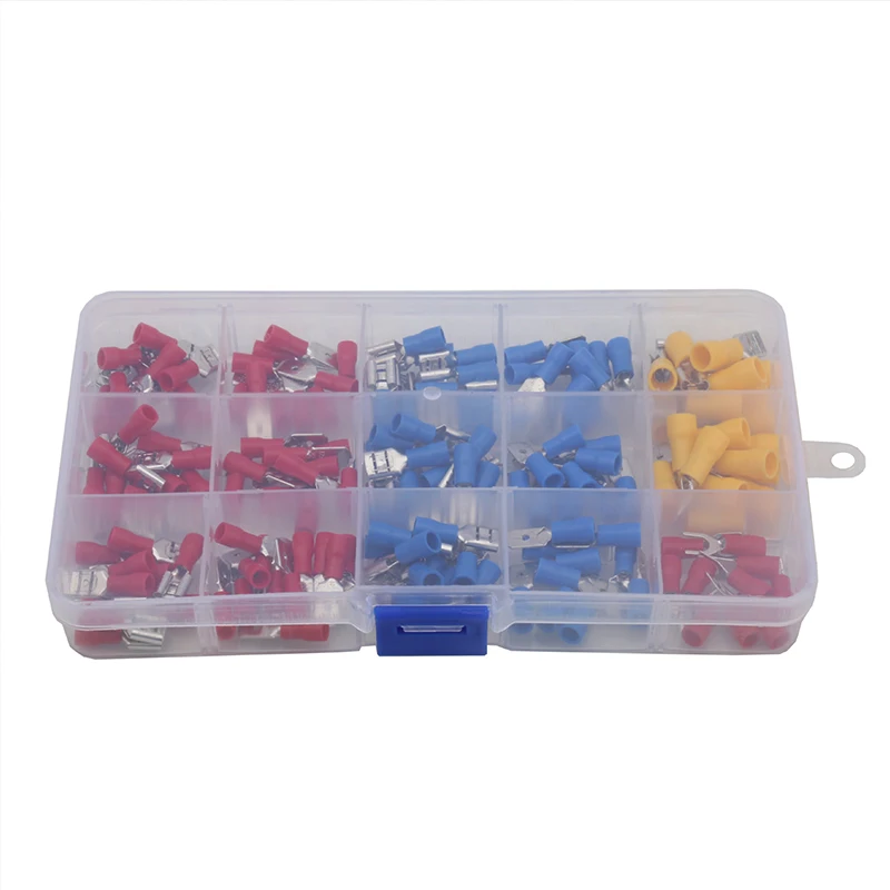 150PCS boxed kaltgepresste terminal set terminal stecker kupfer aluminium draht isolierung terminal verbindung terminal Image