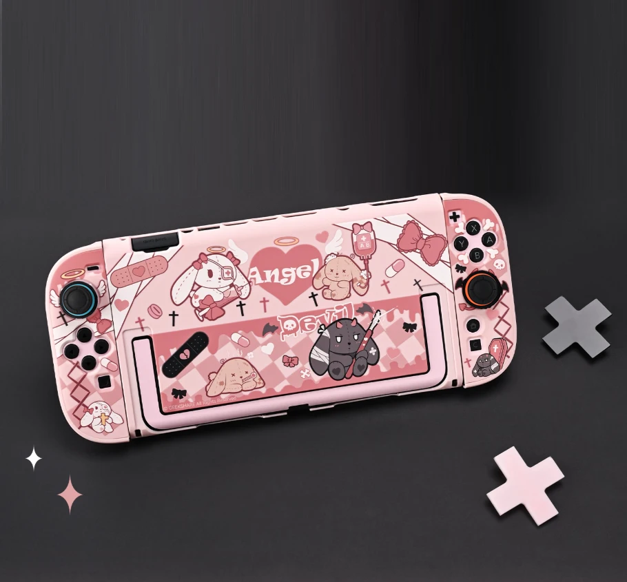 Niedliche, matte, harte vordere und hintere Abdeckung, Kristallschale, Schutz für Nintendo Switch 2, NS2, Joycon-Game-Controller, vollständige Schutzhülle Image