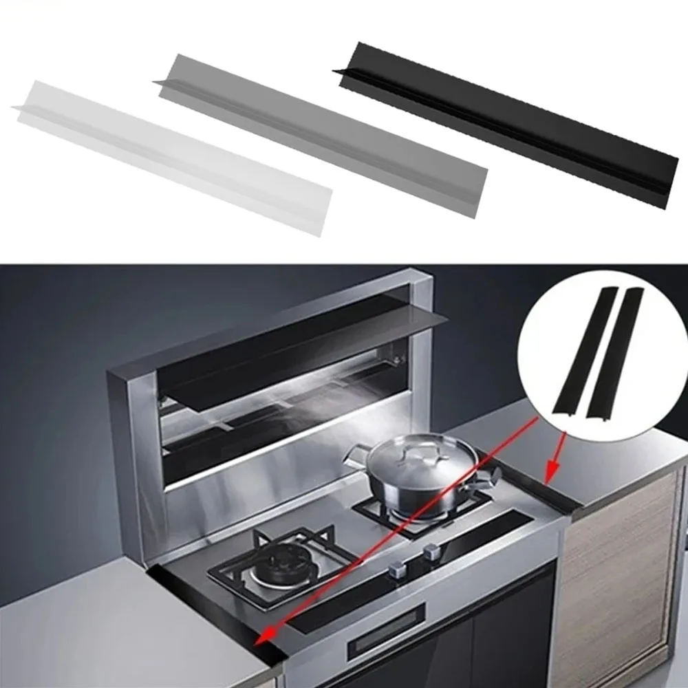 Silikon Lücke Streifen Küche Gasherd Dichtung Streifen Küche Anti-Flecken Streifen Silikon Einsatz Streifen Küche Utensilien Zubehör Image