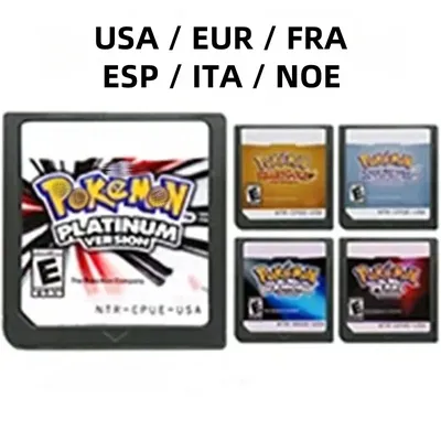 Mehrsprachige Version NDS-Spielkarten-Videospielkonsole für Pokemon-Serie Heart Gold Soul Silver Platinum Diamond Pearl Image