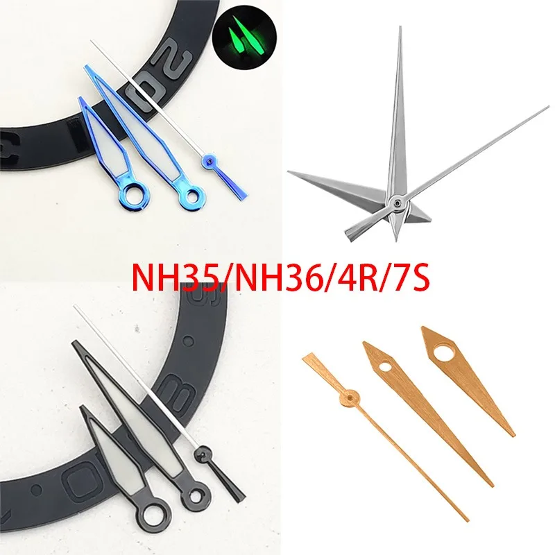 Uhr Hand Für Bewegung NH35/36/4R36 7S Schwarz/Blau Uhr Hände Drei Hand Uhr Zubehör uhr Ersatz Reparatur Werkzeug Teile Image