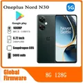 Oppo Oneplus Nord N30 5G 8G 128G SmartPhone Qualcomm Snapdragon 695 Capacità della batteria 5000mAh 108MP Fotocamera a schermo intero telefono usato