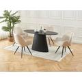 Tavolo da pranzo 6 coperti in MDF Nero - ANTELADA