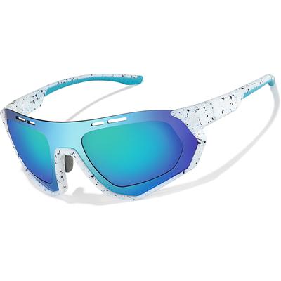 Zenni Wrap-Around Glasses White Plastic Frame