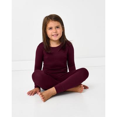 Classic Burgundy Two-Piece Pajama Set - 2T