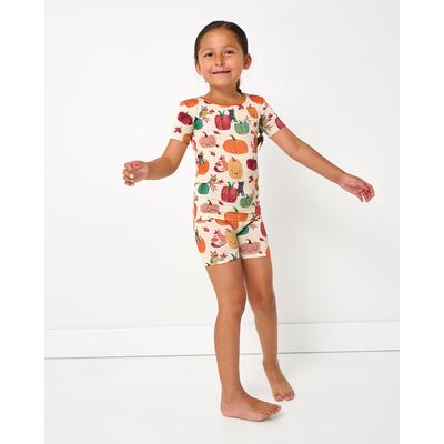 Pumpkin Pals Two-Piece Short Sleeve & Shorts Pajama Set - 12/14