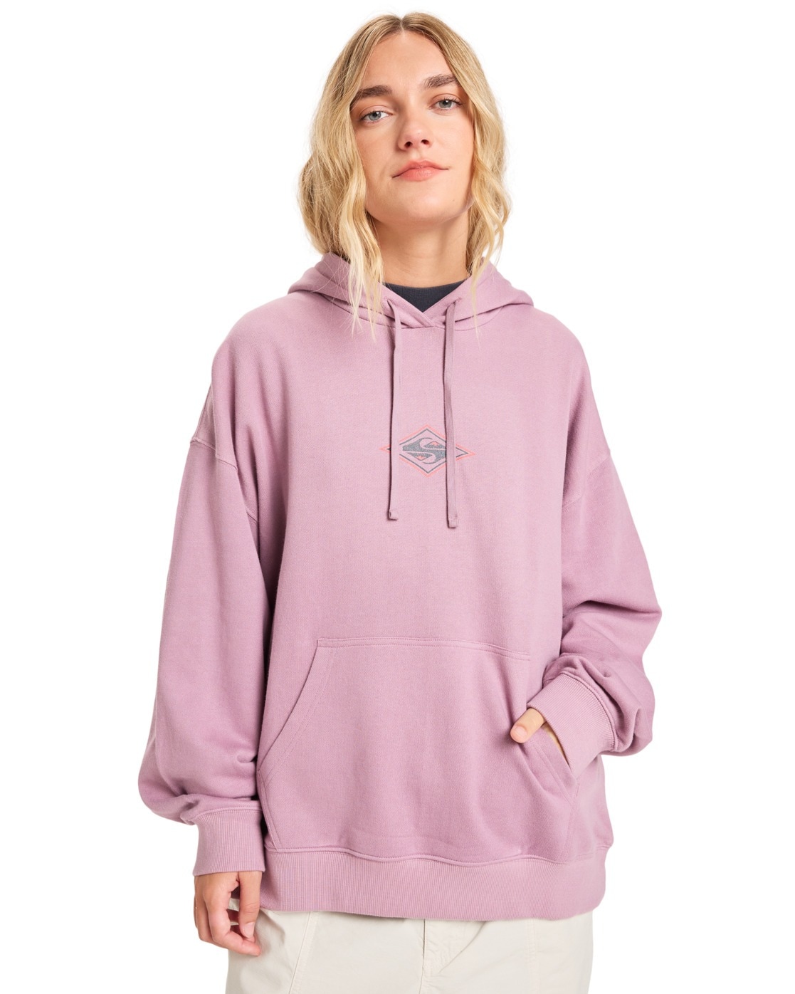 Kapuzensweatshirt QUIKSILVER "Standard", Damen, Gr. M, elderberry, 100% Baumwolle, Sweatshirts
