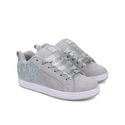 Sneaker DC SHOES "Court Graffik Se", Gr. 9,5(41), grau (grau, grau, weiß), 70.4% Leder, 29.3% Synthetikmaterial, 0.3% TPU, Schuhe Image